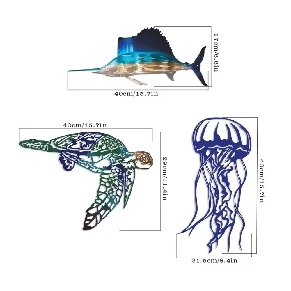 1PC Metal Swordfish Jellyfish  - مراجعة Live Fish Aquarium وسعره