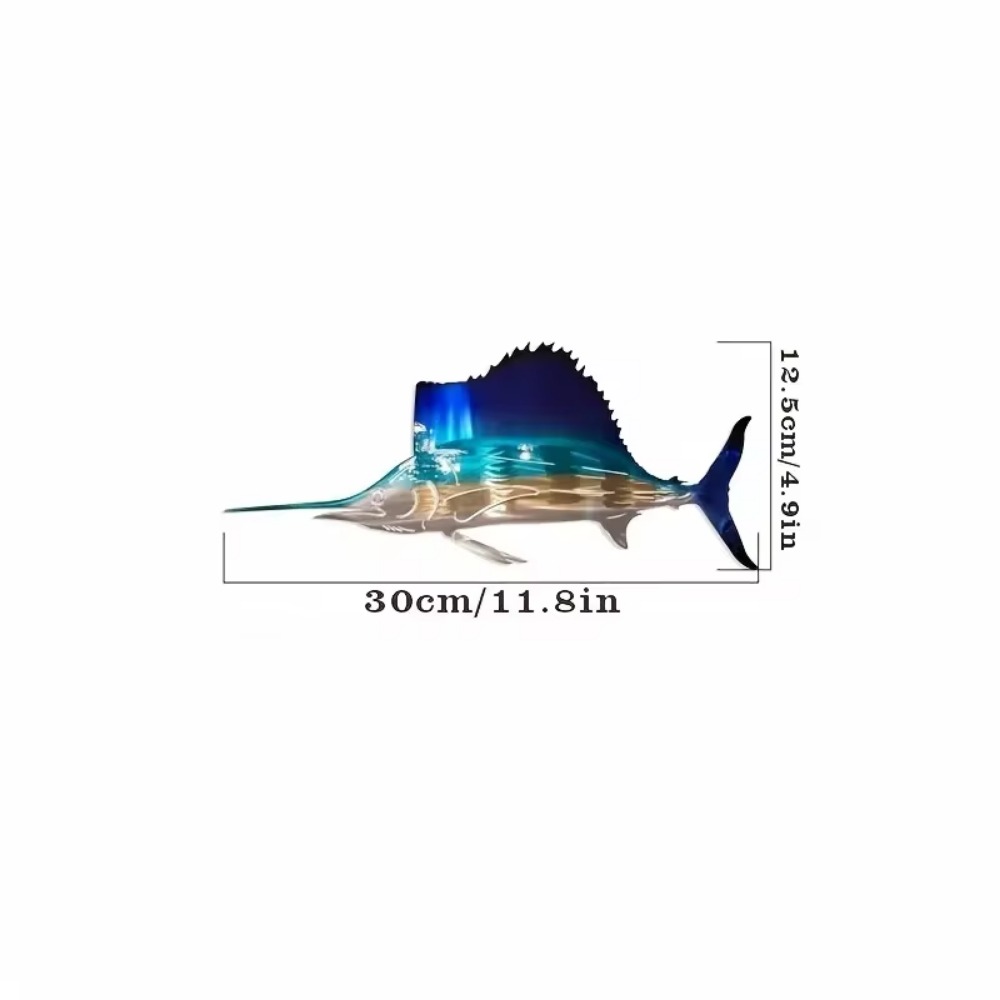 1PC Metal Swordfish Jellyfish  - مراجعة Live Fish Aquarium وسعره