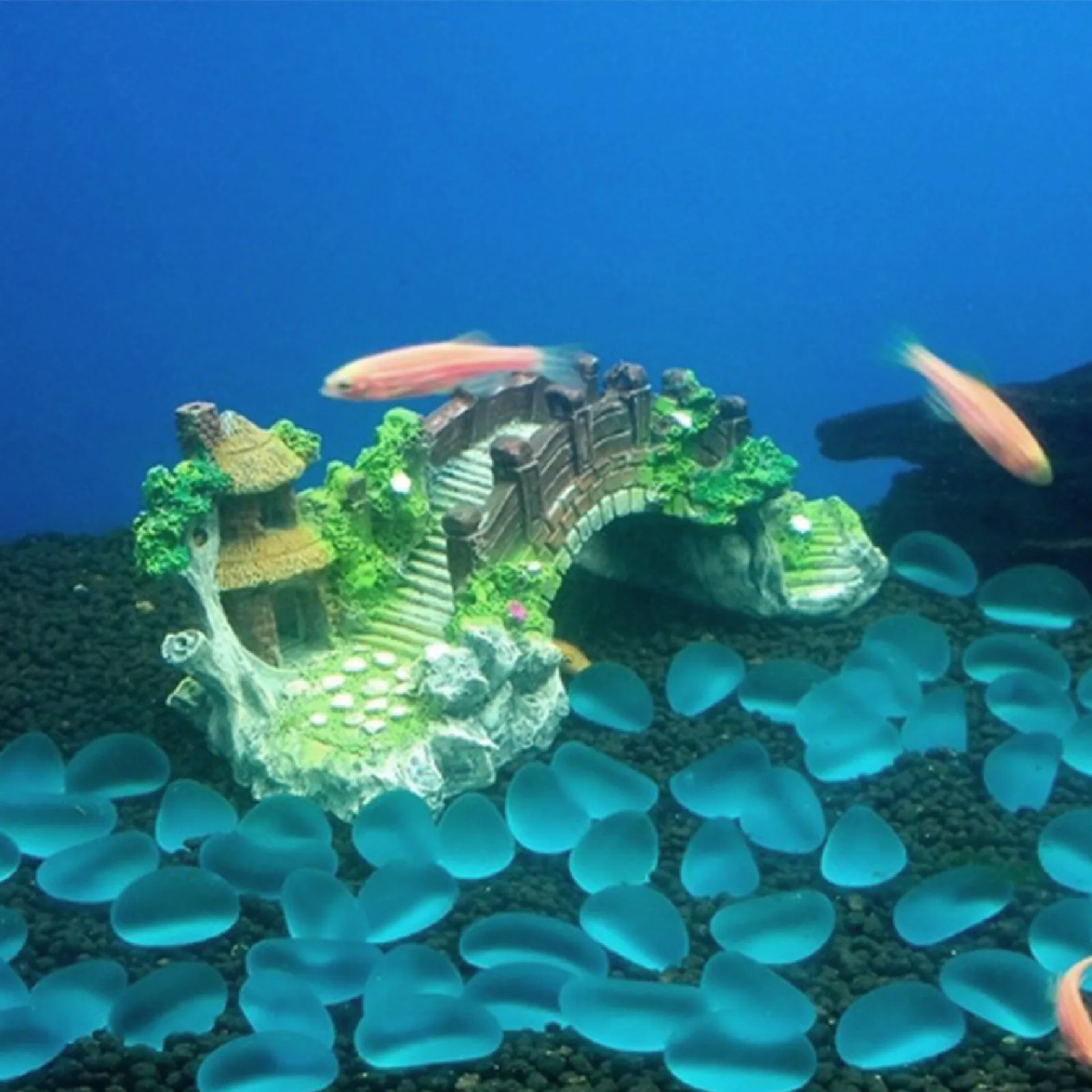 Fish Tank Artificial Bridge Re - مراجعة Aquarium Fish Bridge وسعره