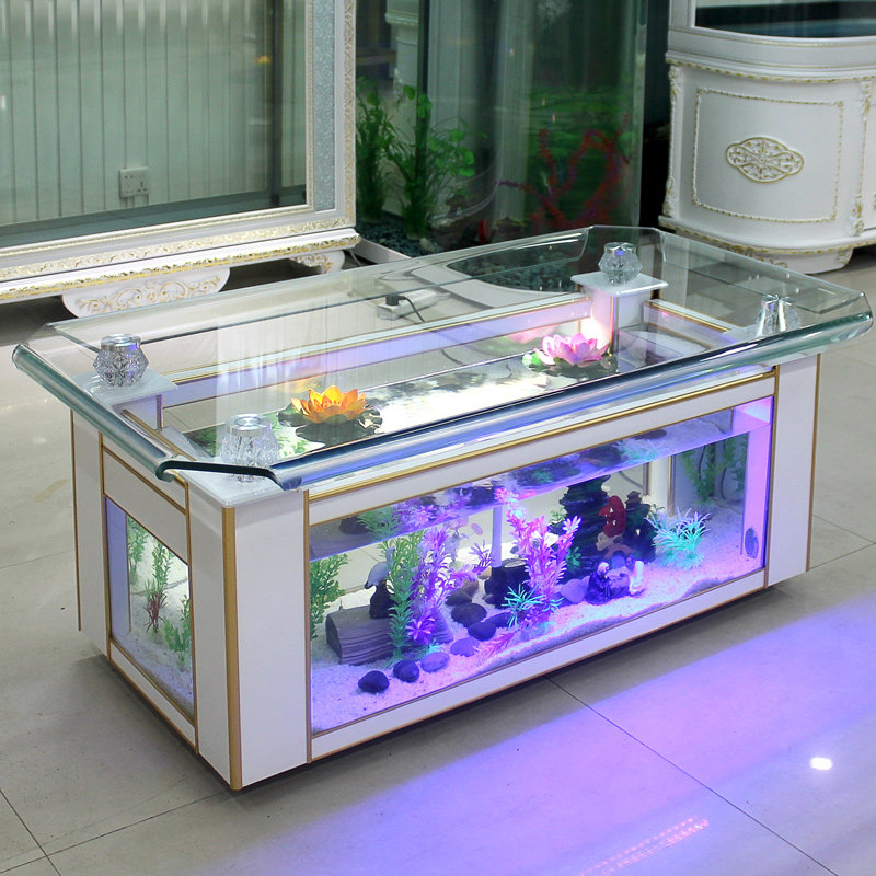 Xihao ecological coffee table  - مراجعة Live Fish Aquarium وسعره