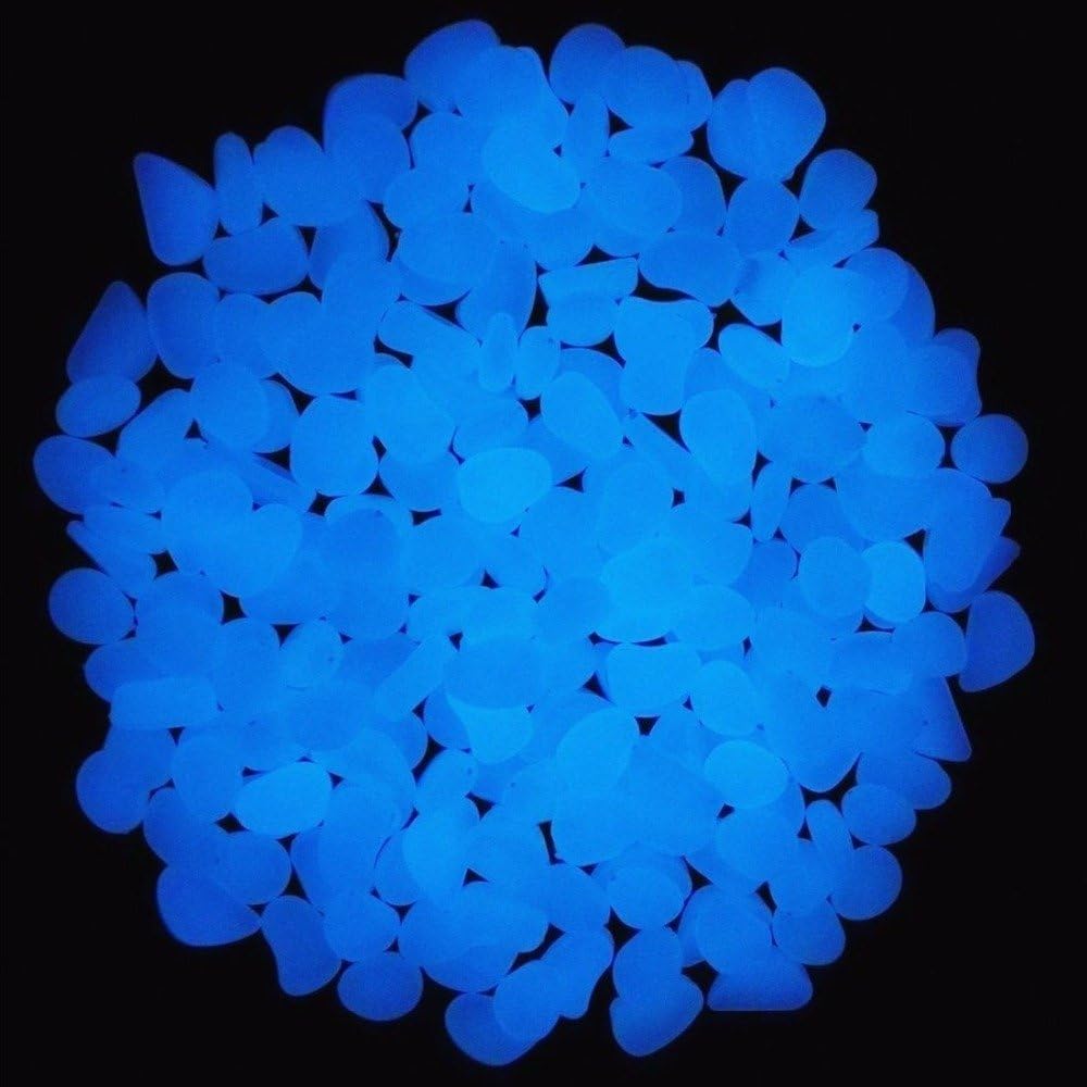 Fish Tank Rocks Glow Blue Pebb - مراجعة Aquarium Fish Gallery وسعره