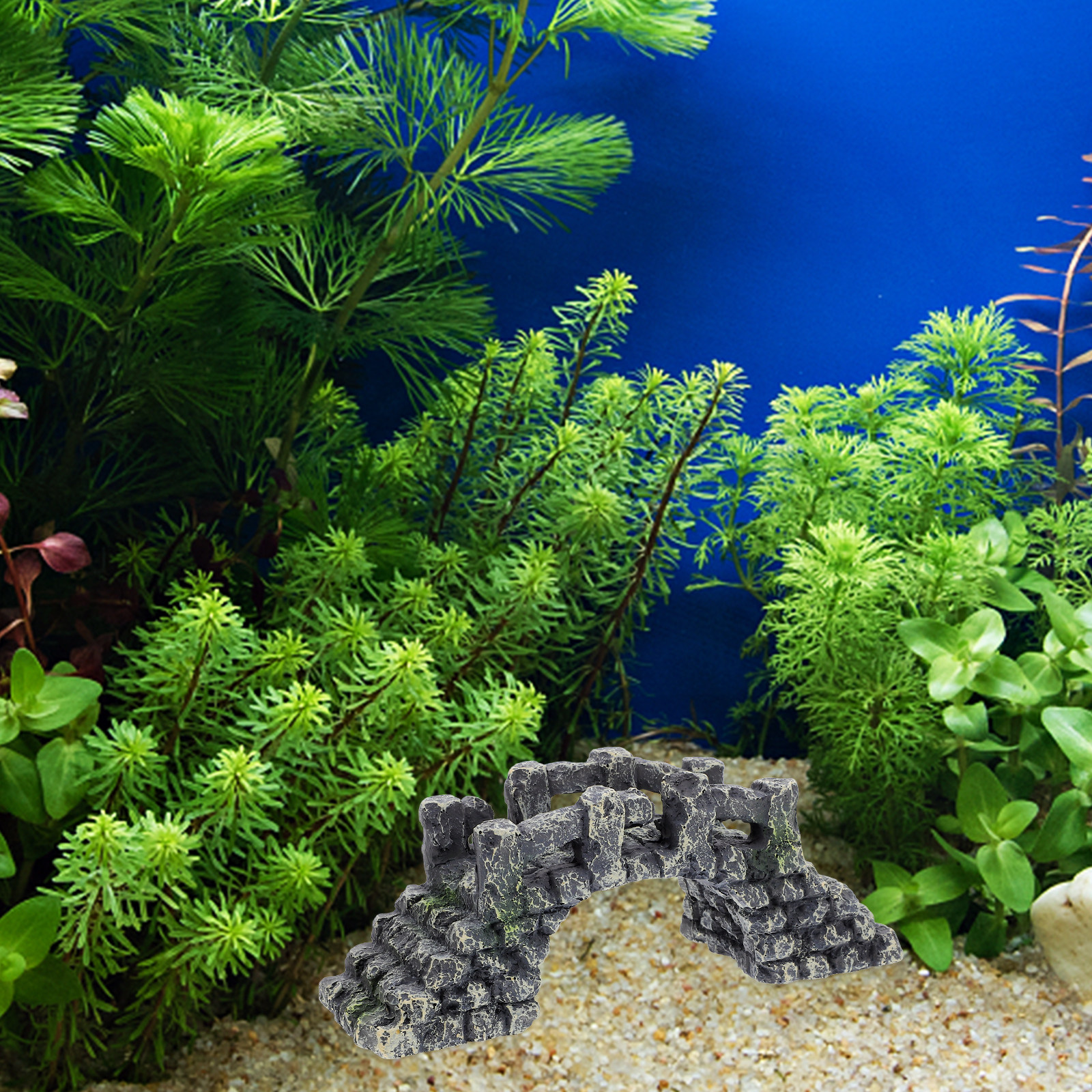 Miniature Resin Arch Bridge Fi - مراجعة Aquarium Fish Bridge وسعره
