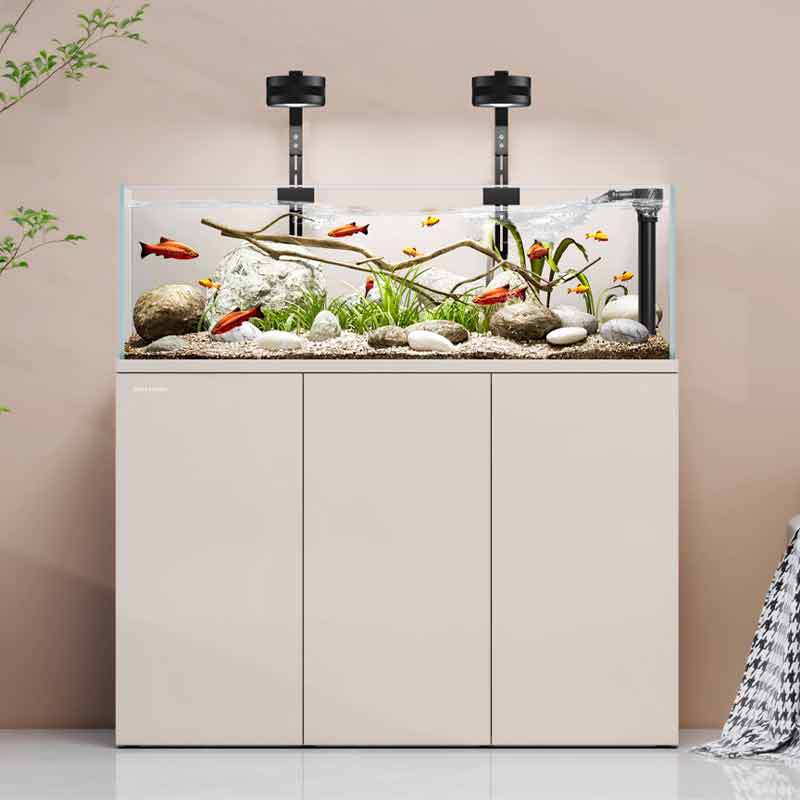 Minjiang stream tank landscapi - مراجعة Live Fish Aquarium وسعره