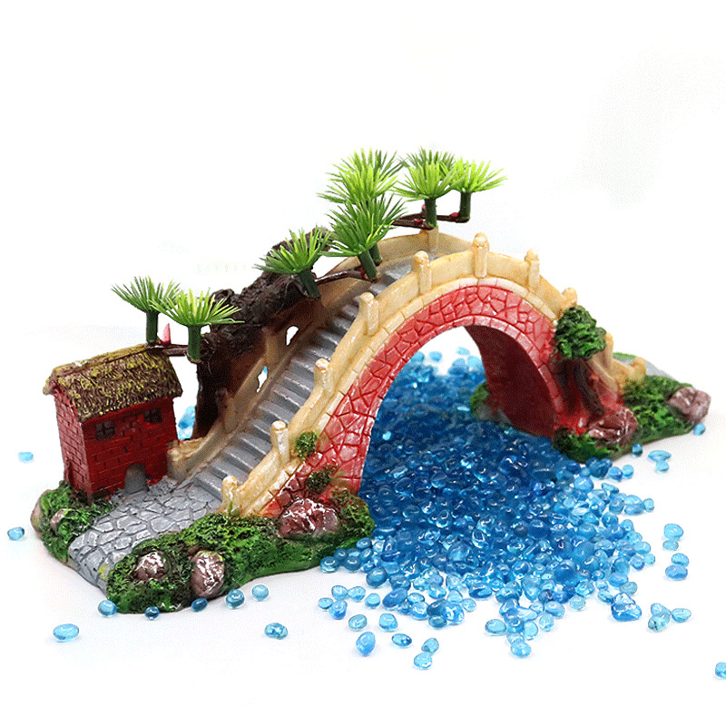 Fish Tank Aquarium Landscaping - مراجعة Aquarium Fish Bridge وسعره