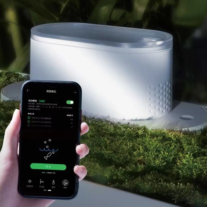 Desktop Smart Aquarium Fish Ta - مراجعة Aquarium Fish Feeder وسعره