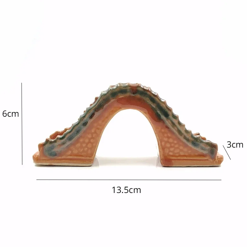 Resin Ceramic Jade Bridge Fish - مراجعة Aquarium Fish Bridge وسعره