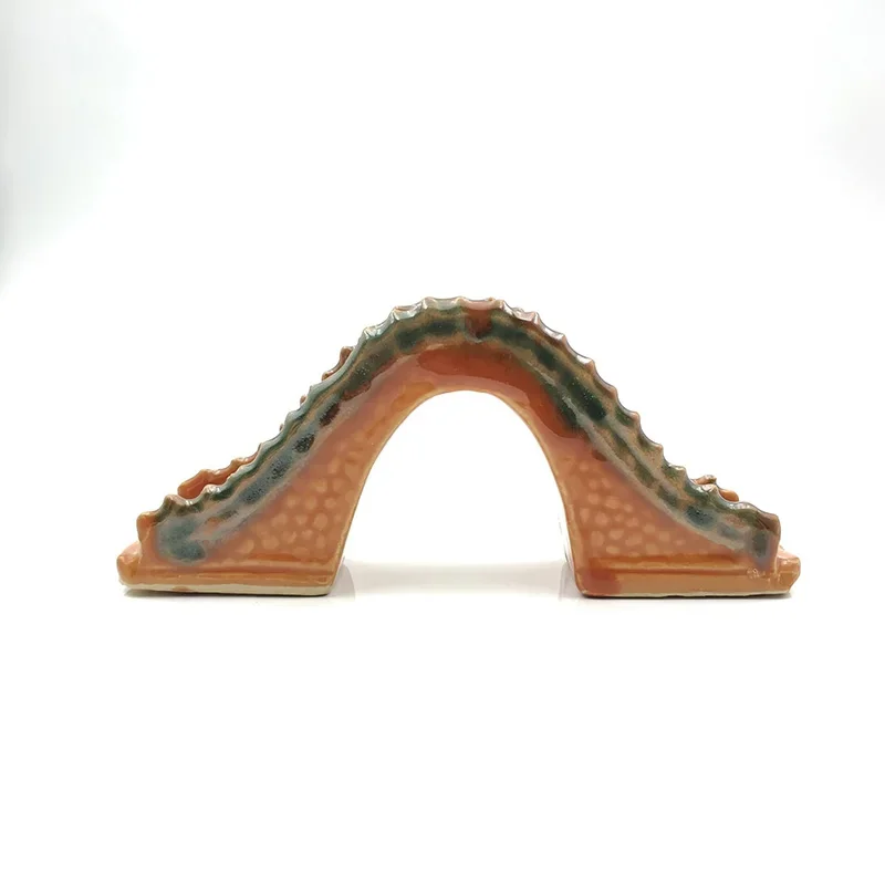 Resin Ceramic Jade Bridge Fish - مراجعة Aquarium Fish Bridge وسعره
