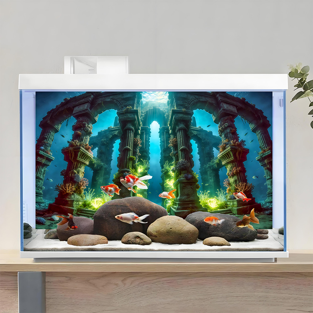 Deep-sea relics，Fish tank back - مراجعة Aquarium Fish Poster وسعره
