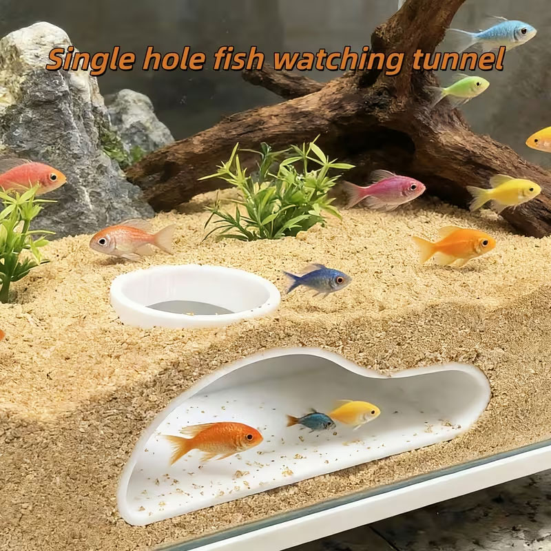 Apcarium Fish Tunnel Hideout | - مراجعة Aquarium Fish Hiding Places وسعره
