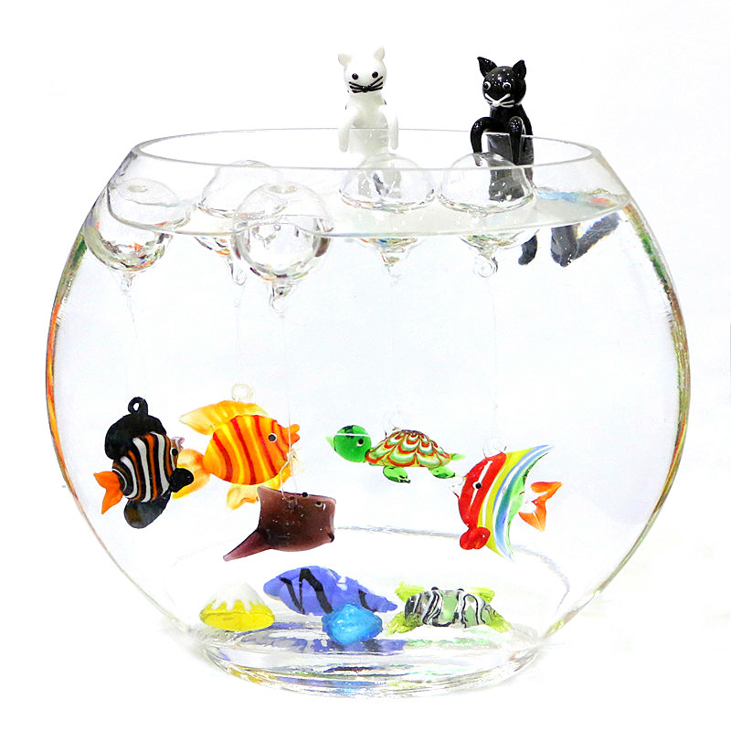 New Custom Floating Glass Bubb - مراجعة Aquarium Fish Japan وسعره