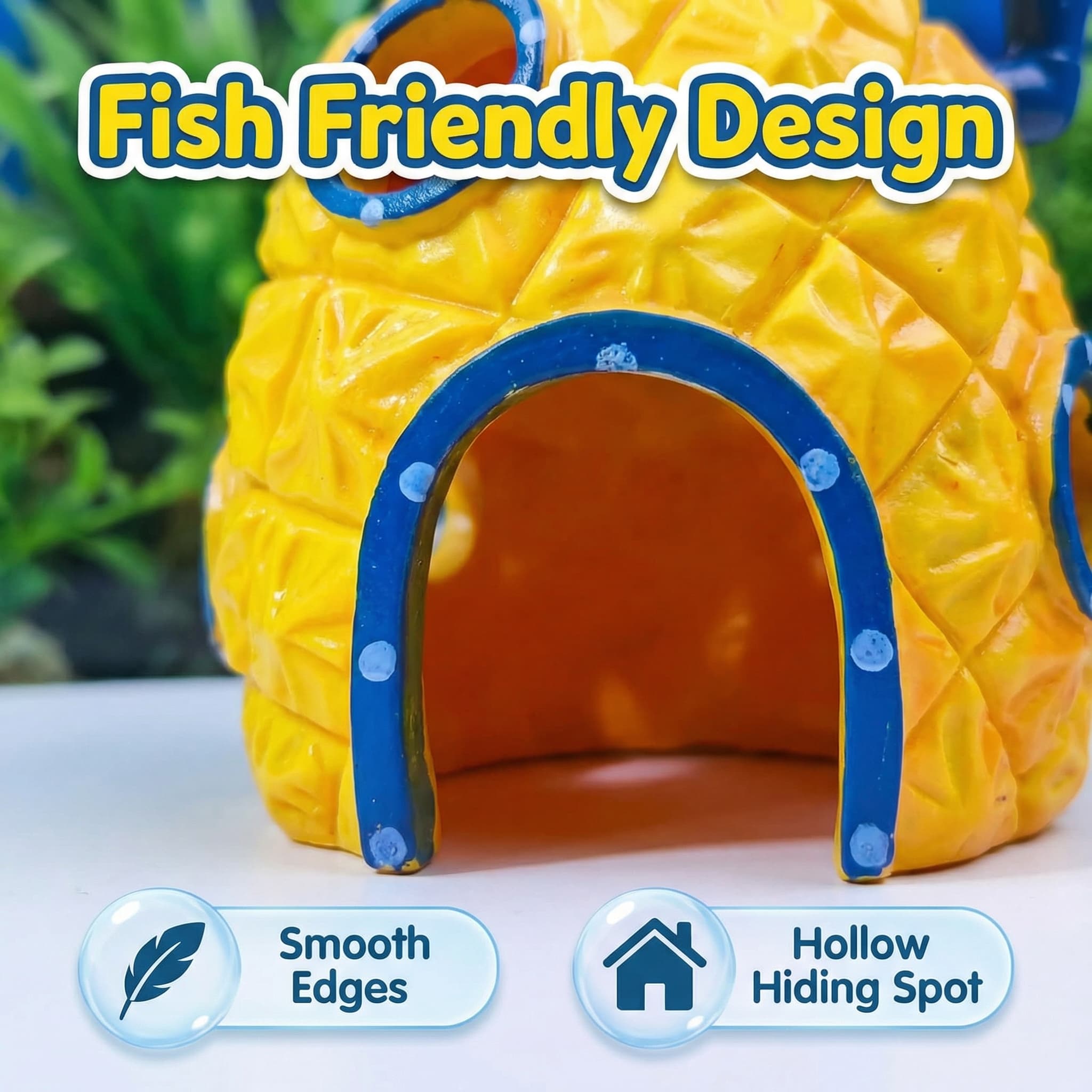 Pineapple House Aquarium Decor - مراجعة Aquarium Fish Hiding Places وسعره