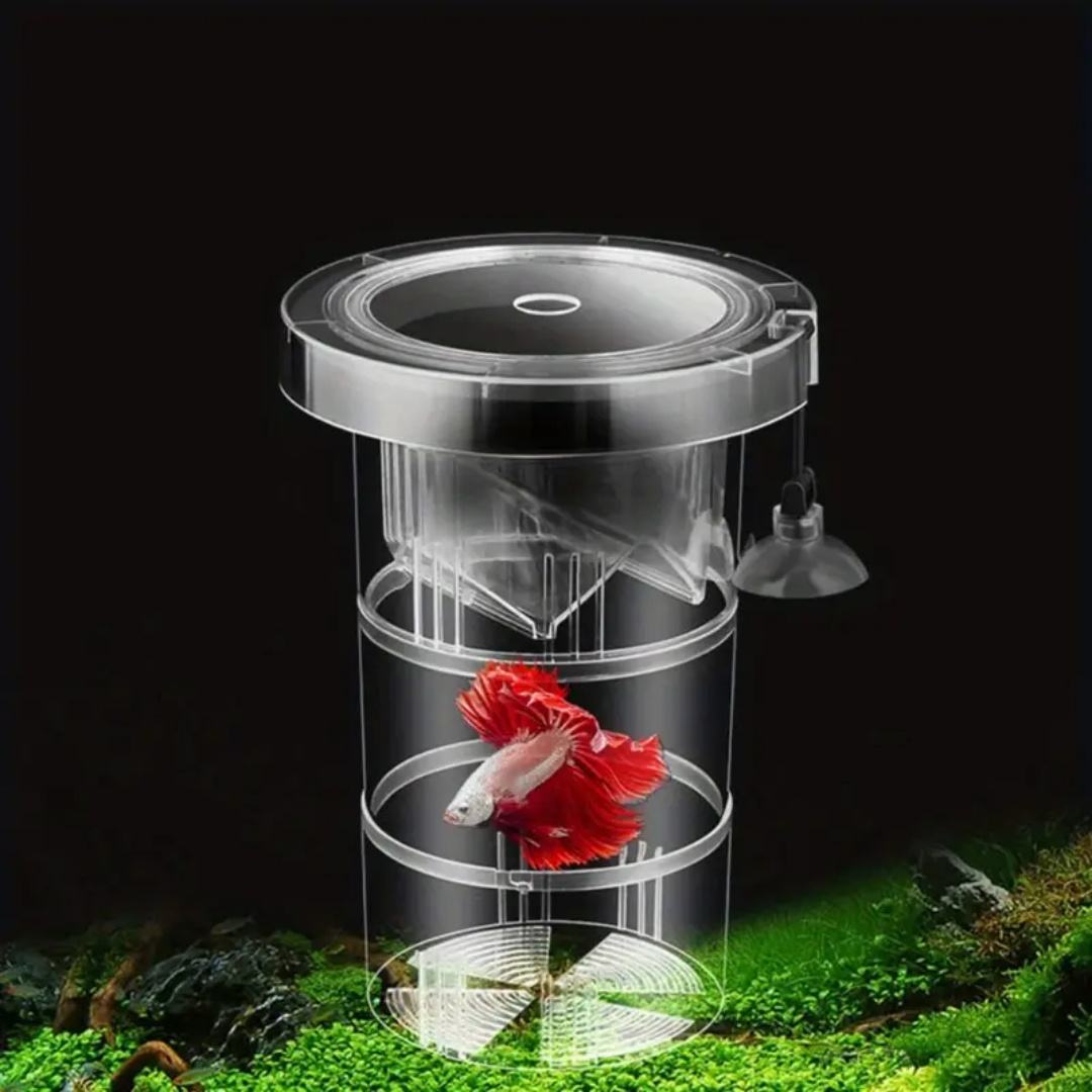 Acrylic Floating Fish Breeding - مراجعة Aquarium Fish Feeder وسعره