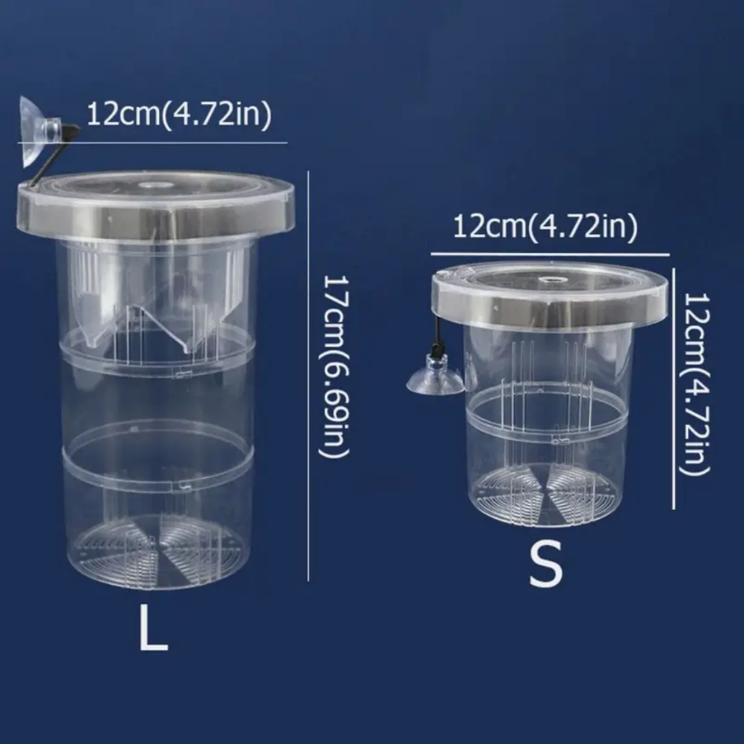 Acrylic Floating Fish Breeding - مراجعة Aquarium Fish Feeder وسعره