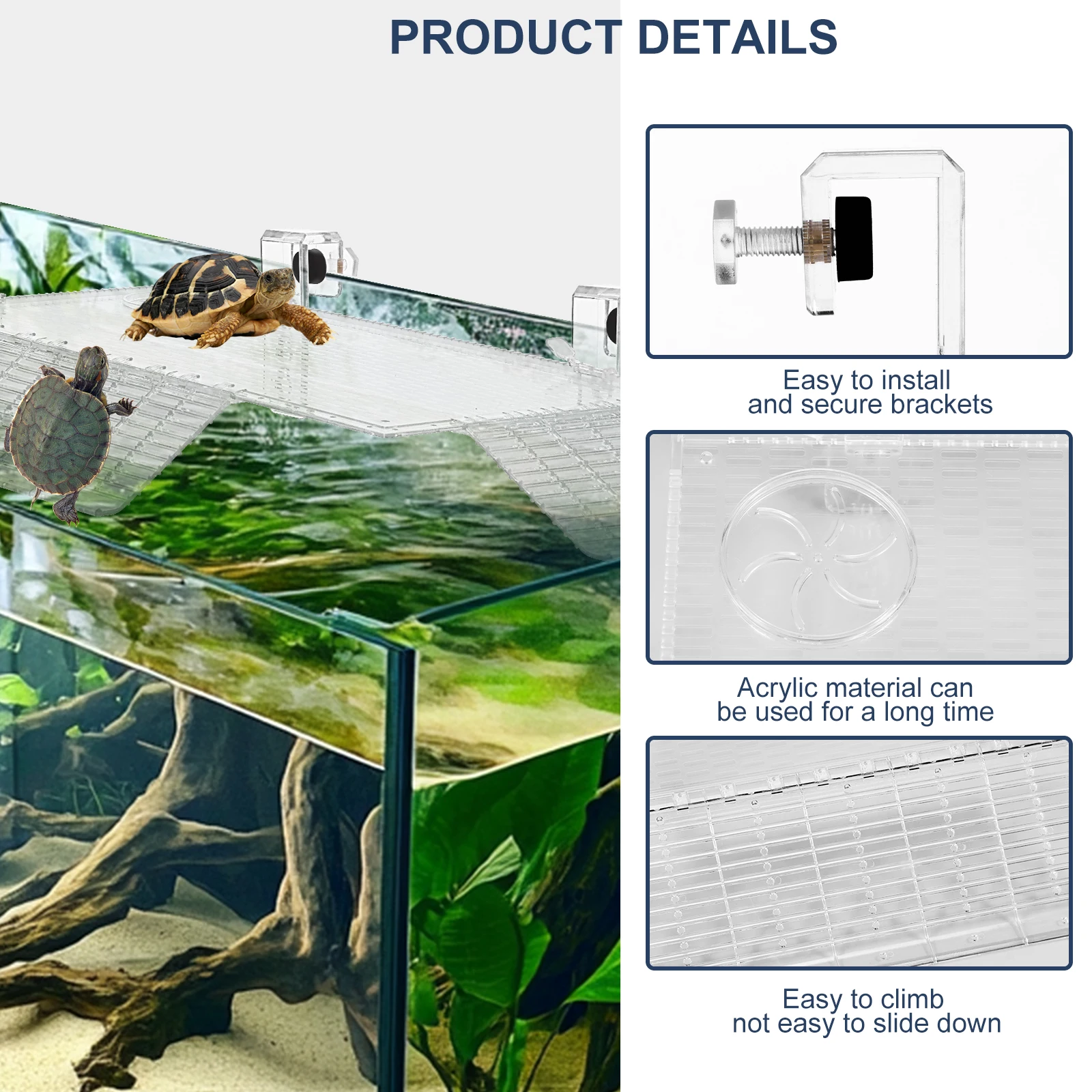 Adjustable Turtle Basking Plat - مراجعة Aquarium Fish Real وسعره