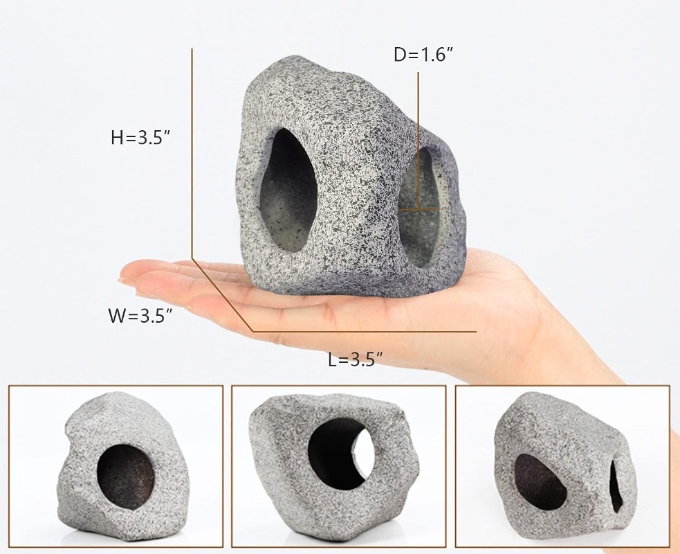 Fish Tank Cave Stone Landscapi - مراجعة Aquarium Fish Hiding Places وسعره