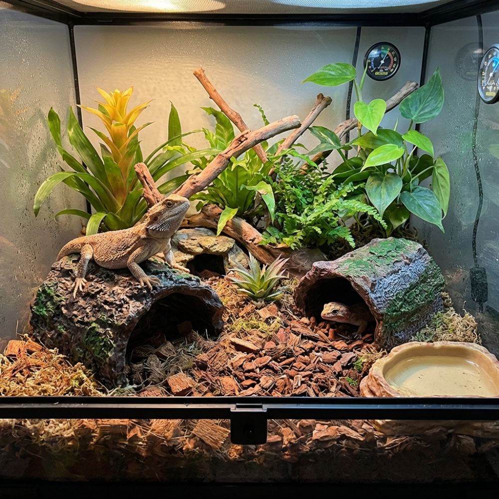 Simulation Reptile Hideout Hol - مراجعة Aquarium Fish Hiding Places وسعره