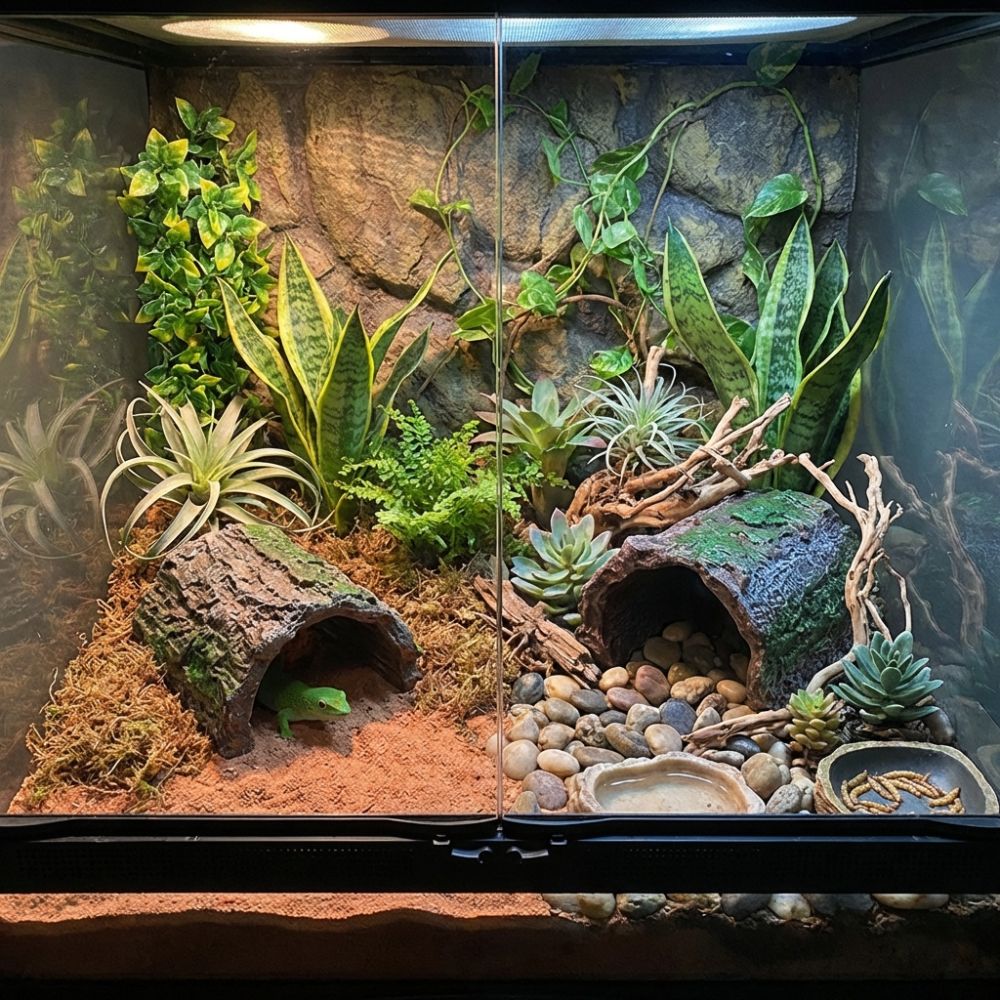 Simulation Reptile Hideout Hol - مراجعة Aquarium Fish Hiding Places وسعره