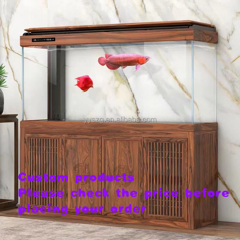 custom.Commercial Luxury Glass - مراجعة Live Fish Aquarium وسعره