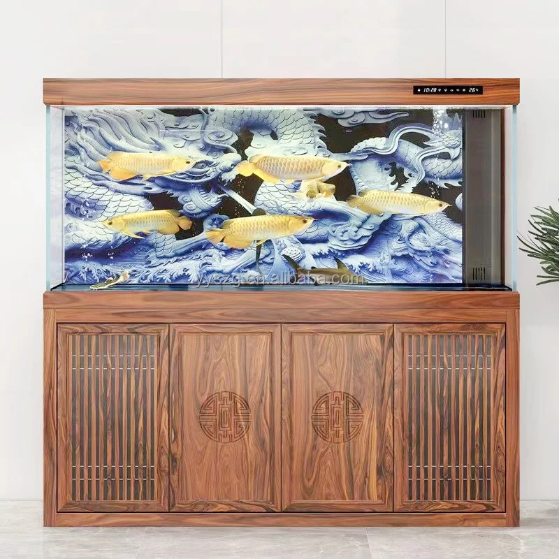 custom.Commercial Luxury Glass - مراجعة Live Fish Aquarium وسعره