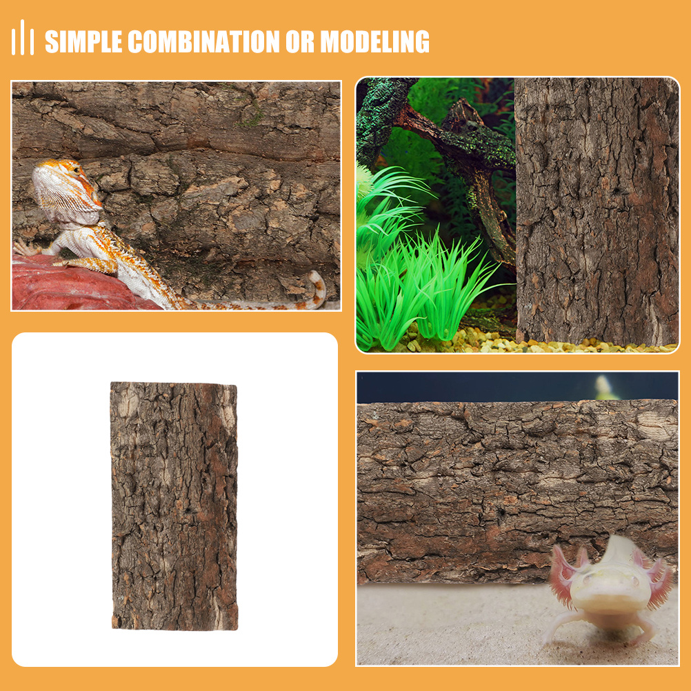 3pcs Cork Bark For Reptiles Te - مراجعة Aquarium Fish Real وسعره