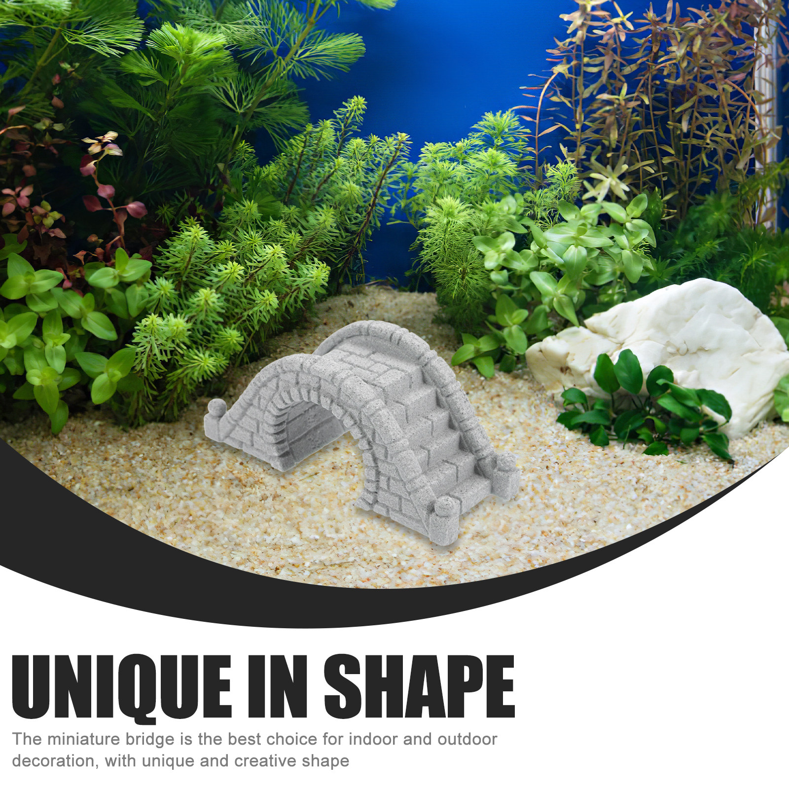 2Pcs Unique Crafted Aquarium D - مراجعة Aquarium Fish Bridge وسعره