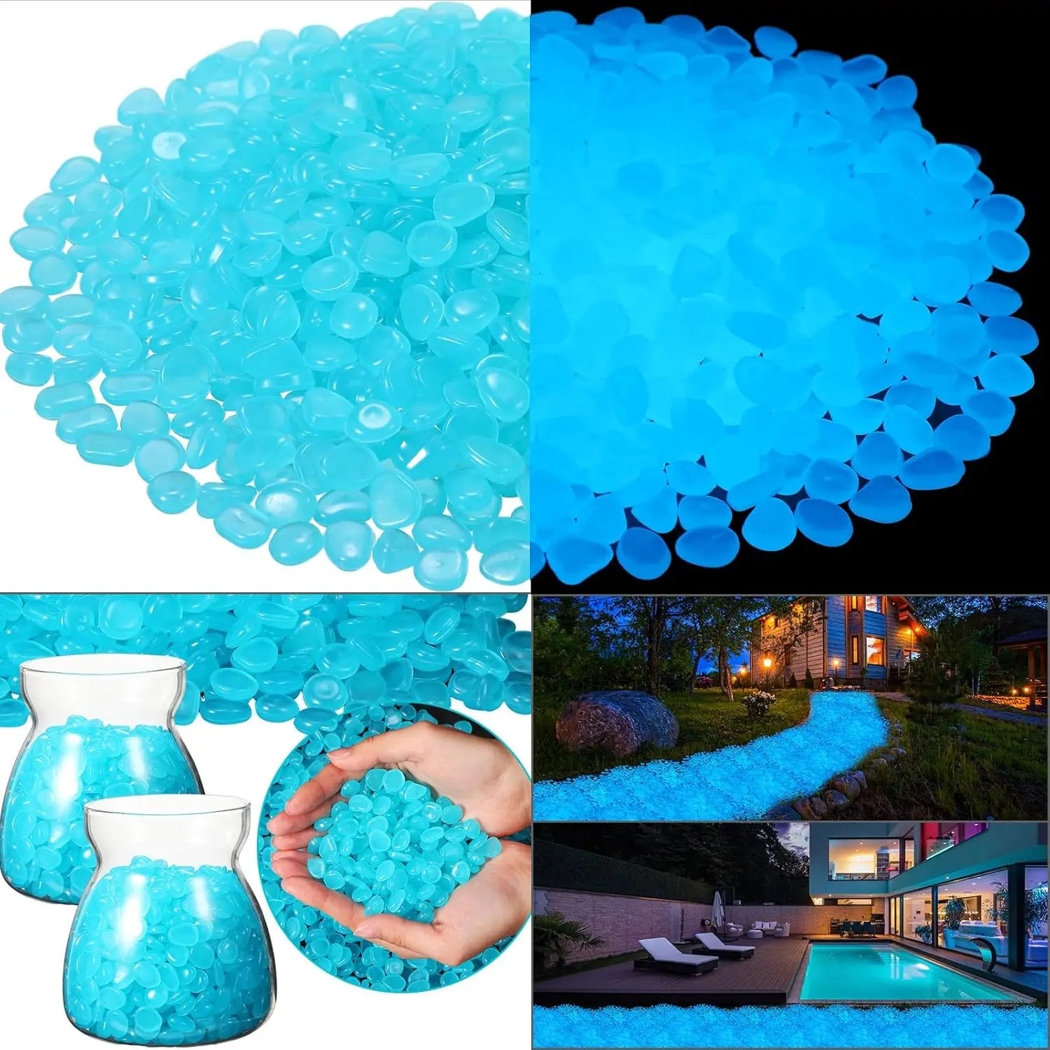 500Pcs Glow in The Dark Garden - مراجعة Aquarium Fish Gallery وسعره