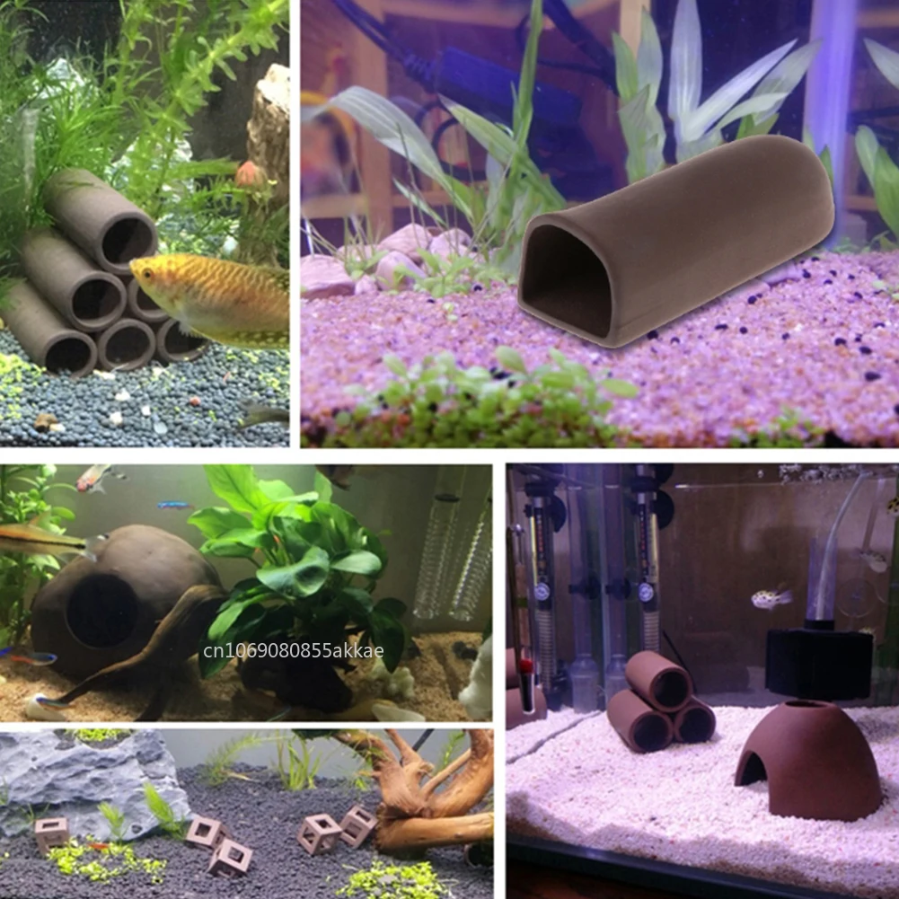 1pc Fish Tank Cave Aquarium Ac - مراجعة Aquarium Fish Hiding Places وسعره